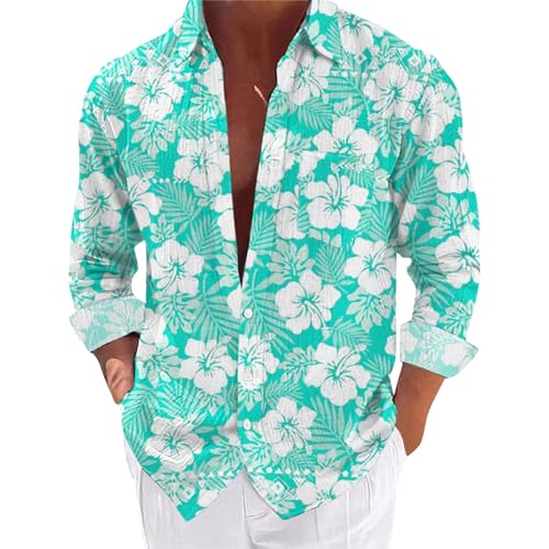 Hawaii Hemd Männer Langarm Blumen Hemd Herren Hawaii Palmen Bunt Freizeit True Classic,Sommerhemd Faltenfrei Urlaub Shirt Hawaii Hemd Strand Hemd,Langarmhemd Sommerhemd Hawaii Hemd Männer Langarm Blumen Hemd Herren Hawaii Palmen Bunt Freizeit True Classic,Sommerhemd Faltenfrei Urlaub Shirt Hawaii Hemd Strand Hemd,Langarmhemd Sommerhemd von Generic