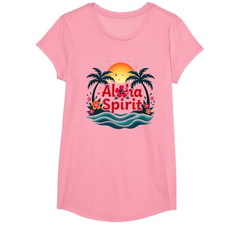 Hawaiian Aloha Spirit Tropical Paradise für Herren T-Shirt, Girls, Rosa, XS Hawaiian Aloha Spirit Tropical Paradise für Herren T-Shirt, Girls, Rosa, XS von Generic