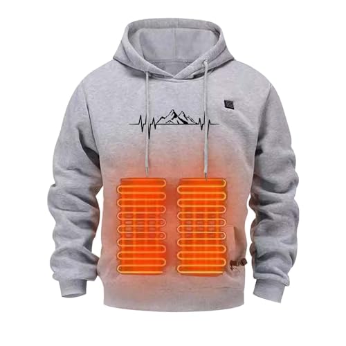 Heated Hoodie Herren Beheizbare Pullover Herren Plüsch Sweatshirt Beheizte Kapuzenpullover Casual Beheizbare Sweatshirt mit Kapuze Bluse Tops Beheizte Hoodies für Männer Heated Hoodie Herren Beheizbare Pullover Herren Plüsch Sweatshirt Beheizte Kapuzenpullover Casual Beheizbare Sweatshirt mit Kapuze Bluse Tops Beheizte Hoodies für Männer von Generic
