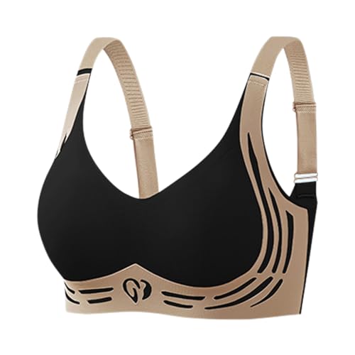 Hebender Anti-Sagging Wireless Push-Up BH atmungsaktive Brust gesammelt Nahtlose Anti-Sagging Dessous Shaping BHS Push-up-BH zum Anheben Anti-Aging kabellos Push-Up-BH gerafft von Generic