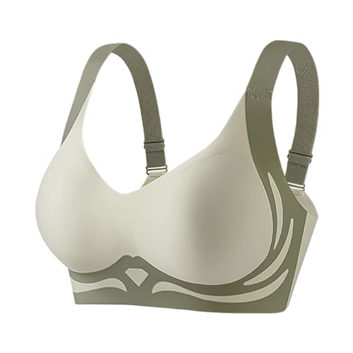 Hebender Anti-Sagging Wireless Push-Up BH atmungsaktive Brust gesammelt Nahtlose Anti-Sagging Dessous Shaping BHS Push-up-BH zum Anheben Anti-Aging kabellos Push-Up-BH gerafft von Generic