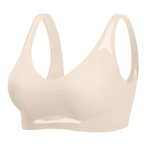 Hebender Anti-Sagging Wireless Push-Up BH atmungsaktive Brust gesammelt Nahtlose Anti-Sagging Dessous Shaping BHS zum Anheben Anti-Aging kabellos Push-Up-BH gerafft von Generic