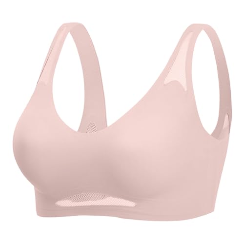 Hebender Anti-Sagging Wireless Push-Up BH atmungsaktive Brust gesammelt Nahtlose Anti-Sagging Dessous Shaping BHS zum Anheben Anti-Aging kabellos Push-Up-BH gerafft von Generic