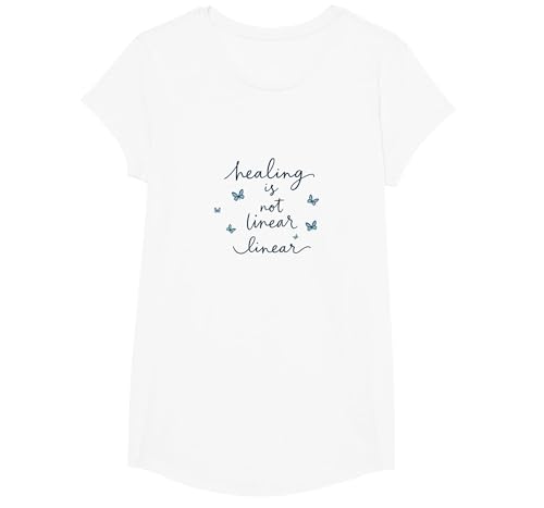 Heilung ist Nicht linear: Eine inspirierende Schmetterlingsreise T-Shirt, Girls, Weiß, XS Heilung ist Nicht linear: Eine inspirierende Schmetterlingsreise T-Shirt, Girls, Weiß, XS von Generic