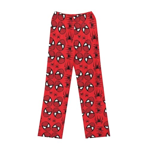 Hello Pyjama Hose Hello, Pyjamahose Damen Lang Spider Hose Pyjama Man Kawaii Pjama Schlafhose Hello Matching Pyjamas Couple Spider Pyjamahose Hose Man Bettwäsche Anime Letzte (A04,M) von Generic