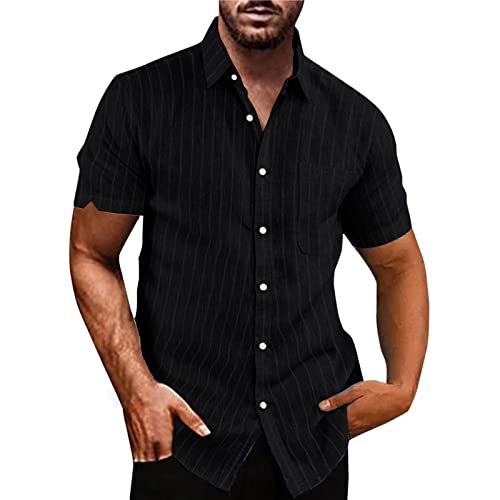 Hemd Herren Comfort Fit Kurzarmhemd Herren mit Einfarbig Kurzarm Freizeit Shirt T-Shirt für Männer 2023 Trend Yk2 Sommer Serie Outdoor Mode Herrenhemd Kurzarm Freizeithemden von Generic