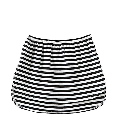 Hemdverlängerung Damen Blusenrock Shirt Hemd Verlängerung Damen Unterrock Verlängerung Verlängerung Layering Top Minirock Mini-Unterrock Saum Röckchen (Multicolor, M) von Generic
