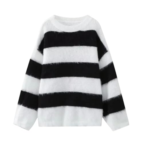 Herbst Frauen Strickpullover Weibliche Lange Ärmel Pullover Casual Lose Tops, Tiao Wen, M von Generic