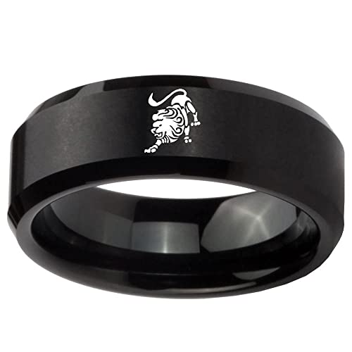 Herren 12 Konstellation Ring Edelstahl Sternzeichen Ring Schmuck Geburtstag von Generic