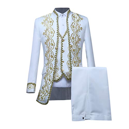 Herren 3-Teiliges Anzug Set Prinzenkostüm Gotic Retro Sakko Oberbekleidung Palaststil Prinz Smoking Steampunk Frack Weste Hose Weihnachten Karneval Abschlussball Party Kostüm Cosplay Kostüme Herren 3-Teiliges Anzug Set Prinzenkostüm Gotic Retro Sakko Oberbekleidung Palaststil Prinz Smoking Steampunk Frack Weste Hose Weihnachten Karneval Abschlussball Party Kostüm Cosplay Kostüme von Generic