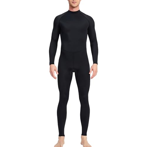 Herren Badeanzug Lang Jumpsuit Schwimmanzug Schnorchelanzug Badehosen Schutzkleidung Männer Stretch Ganzkörper Neoprenanzug Lang Ganzkörper Tauchanzug Schnelltrocknend Bademode von Generic