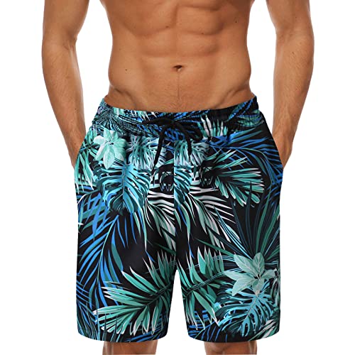 Herren Badehose Boardshorts Jungen Swim Trunks Sommer Freizeithose Männer Kurz Shorts mit Kordelzug Strandshorts Sporthose für Wassersport Reisen Surfen von Generic