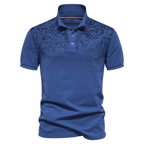 Herren Basic Poloshirt Kurzarm Polohemd Kragen T-Shirt,Polo Shirt Kurzarm Herren,Herren Poloshirt Kurzarm,Polo T Shirt Bedrucken,Poloshirt Atmungsaktiv,Arbeits Polo Shirt von Generic
