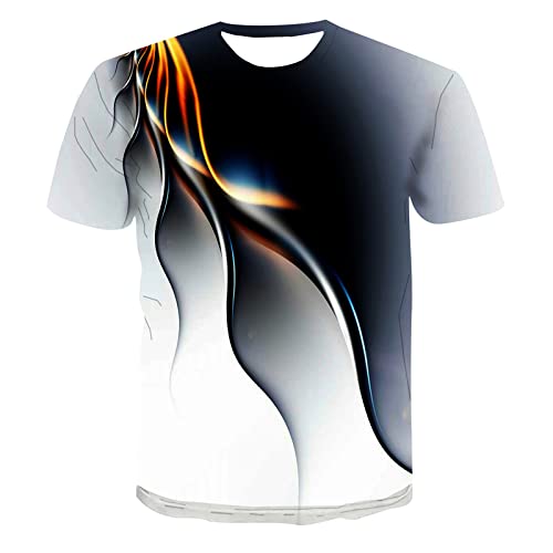 Herren Basic Rundhalsausschnitt Kurzarm T-Shirts Bunt Handabdruck Sommer Bluse Männer 3D Drucken Lustig Shirts Alltag Party Tops Herren Basic Rundhalsausschnitt Kurzarm T-Shirts Bunt Handabdruck Sommer Bluse Männer 3D Drucken Lustig Shirts Alltag Party Tops von Generic
