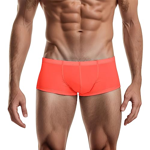 Herren Boxershorts Low Rise Sexy Unterhosen Männer Baumwolle Retroshorts Hipster Microfaser Trunks Weich Atmungsaktiv Unterwäsche Männer Sportunterhosen von Generic