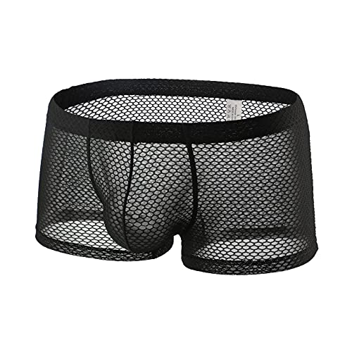 Herren Boxershorts MäNner Baumwolle AushöHlen UnterwäSche Netz Mesh Atmungsaktiv Bequeme Unterhosen Durchsichtige Erotisch WäSche Sexy Weich HöSchen Herren Boxershorts MäNner Baumwolle AushöHlen UnterwäSche Netz Mesh Atmungsaktiv Bequeme Unterhosen Durchsichtige Erotisch WäSche Sexy Weich HöSchen von Generic