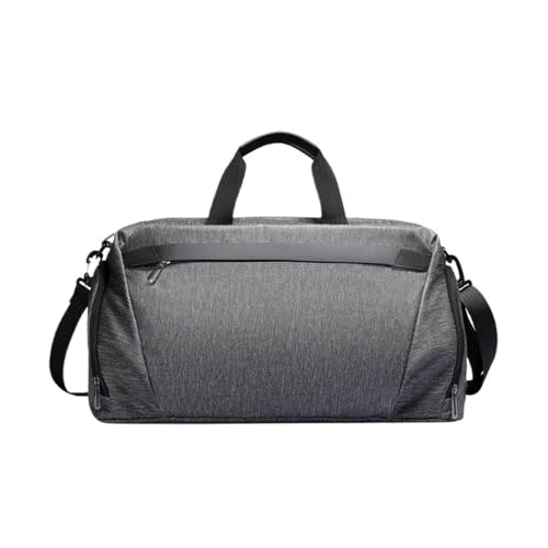 Herren Business-Reisetasche mit großer Kapazität, Nass-Trocken-Trennung, steckbarer Trolley, Handgepäcktasche, modische Umhängetasche(Gray) von Generic