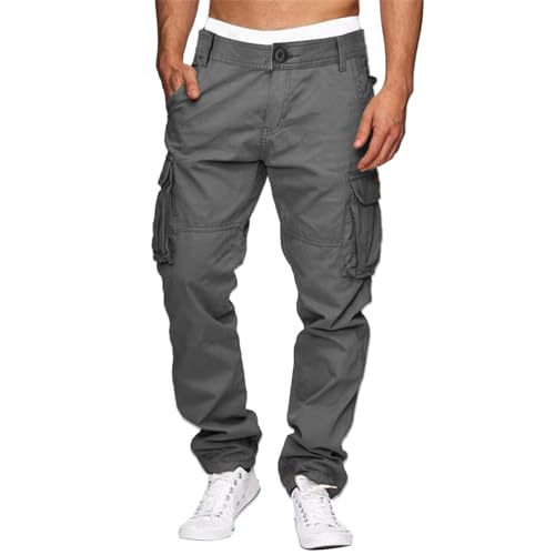 Herren Cargohose aus Baumwolle mit 6 Taschen Cargo Chino Hose f. Männer Casual Jogger Sporthose Freizeithose Cargo Chino Jeans Hose Herren Cargohose aus Baumwolle mit 6 Taschen Cargo Chino Hose f. Männer Casual Jogger Sporthose Freizeithose Cargo Chino Jeans Hose von Generic