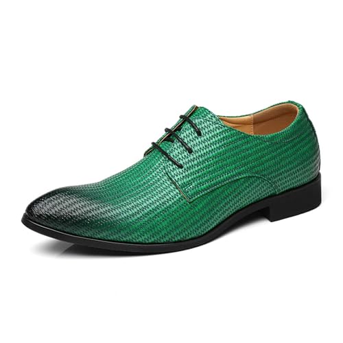 Herren Casual Anzugschuhe Oxford Schuhe Business Oxford Schuhe Für Männer,Grün,46 EU Herren Casual Anzugschuhe Oxford Schuhe Business Oxford Schuhe Für Männer,Grün,46 EU von Generic