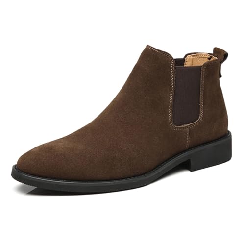 Herren Chelsea Stiefel Casual Komfortable Slip-On Kleid Männer Ankle Fashion Boot Wildleder Stiefel Für Männer,Fur Brown,44 EU Herren Chelsea Stiefel Casual Komfortable Slip-On Kleid Männer Ankle Fashion Boot Wildleder Stiefel Für Männer,Fur Brown,44 EU von Generic