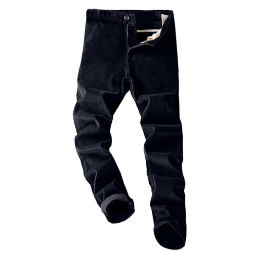 Herren Cord Hose Regular Fit Cordhosen Cordhose Lose Gerade Pants Freizeithose Mode Große Größen Gym von Generic