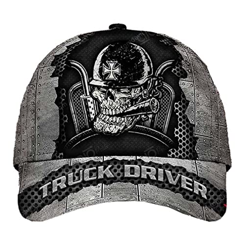 Herren Damen Snapback Kappe LKW-Fahrer Personalisieren Totenkopf Angeln Hüte Leicht Baseball Cap Reine Farbe Baseball Kappe Mütze Für Golf Angeln Reisen von Generic