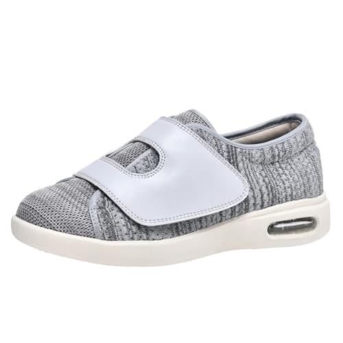 Herren Damen Walking Diabetiker Schuhe Slip-On Verstellbare Geschwollene Füße Orthopädische Schuhe Atmungsaktive Barfuß Turnschuhe,Silber,43 EU Herren Damen Walking Diabetiker Schuhe Slip-On Verstellbare Geschwollene Füße Orthopädische Schuhe Atmungsaktive Barfuß Turnschuhe,Silber,43 EU von Generic