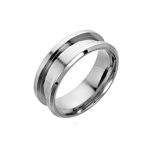 Herren Edelstahl Einfaches Design Ringe Geriffelter Abgeschr盲gter Ring Pers枚nlichkeitsschmuck Herren Edelstahl Einfaches Design Ringe Geriffelter Abgeschr盲gter Ring Pers枚nlichkeitsschmuck von Generic