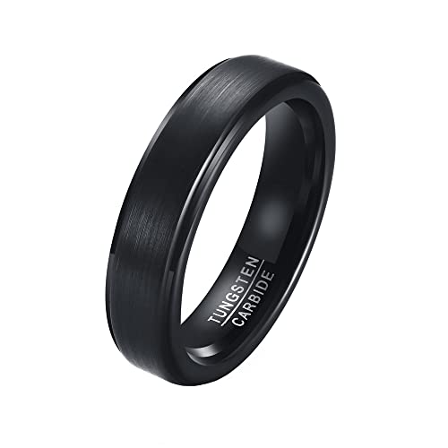 Herren-Ehering aus Wolfram im klassischen Design, 6 mm Herren-Ehering aus Wolfram im klassischen Design, 6 mm von Generic