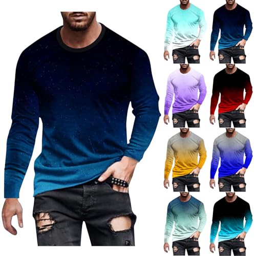 Herren Fitness Lange Ärmel Hemden Sport Running Bodybuilding T-Shirts Trockener Sitz Oberteil Sweatshirts Langarmshirt Longsleeve von Generic