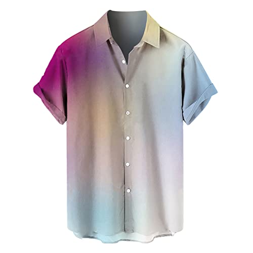 Herren Freizeithemden Kurzarm Button-Down Strandhemden Tropische Sommerhemden Herren Hemd Ausgefallen von Generic