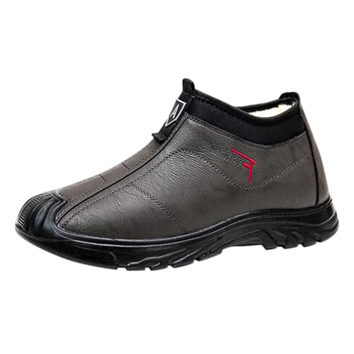 Herren Gefüttert Schuhe Wasserdicht Winterboots Leicht Winterschuhe Gefüttert Schneeschuhe Warm Outdoor Leicht Winterschuhe Wanderschuhe Wanderstiefel Wasserdicht Schneestiefel Classics von Generic