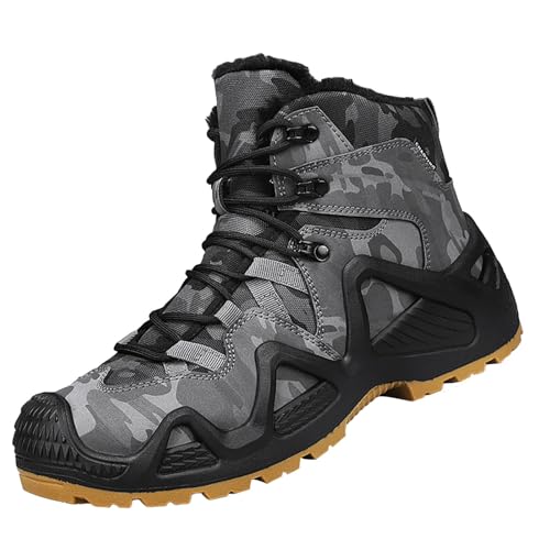 Herren Gefüttert Schuhe Wasserdicht Winterboots Leicht Winterschuhe Gefüttert Schneeschuhe Warm Warm Leicht Winterschuhe Schneeschuhe Baumwollschuhe Outdoor Wanderhalbschuhe Outdoor von Generic