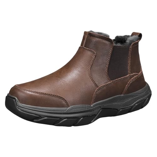 Herren Gefüttert Winterstiefel Warm Winterschuhe rutschfest Schneestiefel Wasserdicht Wanderschuhe Winter Gefüttert Schneeschuhe Wanderschuhe Wanderstiefel Wasserdicht Schneeschuhe Winter von Generic