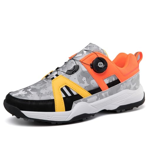 Herren Golfschuhe Leichte Atmungsaktive Golfschuhe rutschfeste Mode Sportliche Turnschuhe Training Casual Sportschuhe,Orange,41 EU Herren Golfschuhe Leichte Atmungsaktive Golfschuhe rutschfeste Mode Sportliche Turnschuhe Training Casual Sportschuhe,Orange,41 EU von Generic