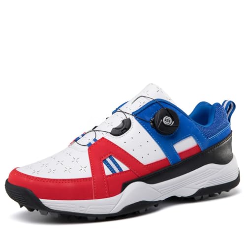 Herren Golfschuhe Leichte Atmungsaktive Golfschuhe rutschfeste Mode Sportliche Turnschuhe Training Casual Sportschuhe,Rot,45 EU Herren Golfschuhe Leichte Atmungsaktive Golfschuhe rutschfeste Mode Sportliche Turnschuhe Training Casual Sportschuhe,Rot,45 EU von Generic