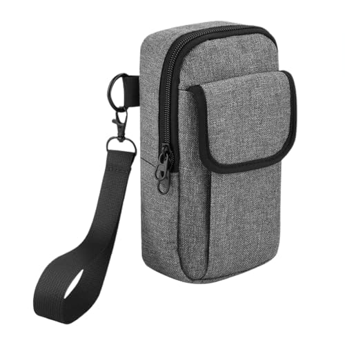 Herren-Gürteltasche – tragbare Damen-Taillengeldbörse Hüfttasche für Herren – Damen-Taillengeldbörse mit Gürtelhalter, überall Gürteltasche, Wander-Bauchtasche für Ladekabel, Smart-Geräte, Grau, Refer von Generic