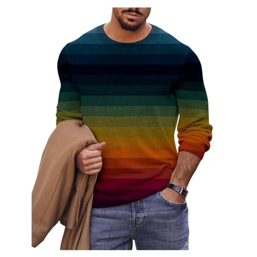 Herren Halloween T-Shirts Bedruckte Pull-on-Langarm-Tops Schnell Trocken, Auffällige von Generic