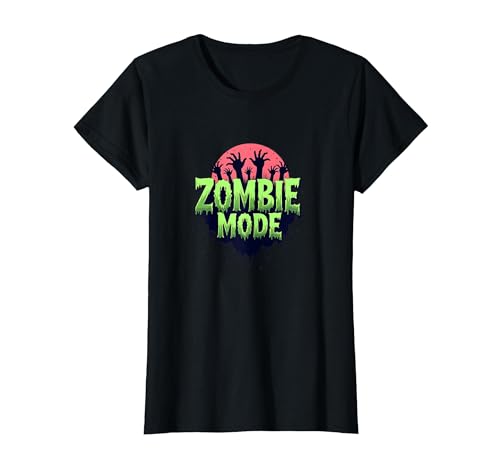 Herren Halloween Zombie Mode Gruselige Undead Grafik T-Shirt, Damen, Schwarz, XS Herren Halloween Zombie Mode Gruselige Undead Grafik T-Shirt, Damen, Schwarz, XS von Generic