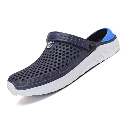 Herren Hausschuhe Flops Casual Strand Sandalen Bequeme Unisex Flip Flops Leichte Sommerschuhe für Männer (Blue, 41) von Generic