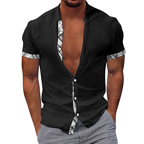 Herren Hemd Businesshemd Kurzarm Freizeithemd Herrenhemden Casual Regular Fit Bügelfrei Business Hemd Faltenfrei Formales Sommerhemd M-3XL Herren Hemd Businesshemd Kurzarm Freizeithemd Herrenhemden Casual Regular Fit Bügelfrei Business Hemd Faltenfrei Formales Sommerhemd M-3XL von Generic