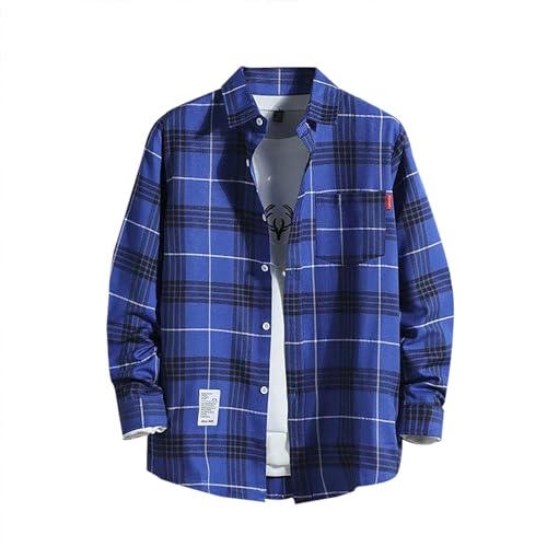 Herren Hemd Langarm Kariertes Hemd Freizeit Holzfällerhemd Freizeithemd Flanell Hemden Baumwolle Passform Casual Button Down Hemd Herren Langarm Freizeithemd Herren Hemd Langarm Kariertes Hemd Freizeit Holzfällerhemd Freizeithemd Flanell Hemden Baumwolle Passform Casual Button Down Hemd Herren Langarm Freizeithemd von Generic
