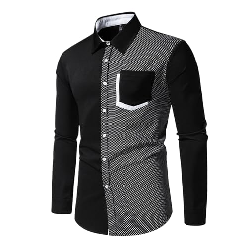 Generic Herren Hemd Langarm Regular Fit Oberhemd Für Männer Anzug Business Hochzeit Freizeit Party Formale Button Down Businesshemden Elegant Schwarz M Generic Herren Hemd Langarm Regular Fit Oberhemd Für Männer Anzug Business Hochzeit Freizeit Party Formale Button Down Businesshemden Elegant Schwarz M von Generic