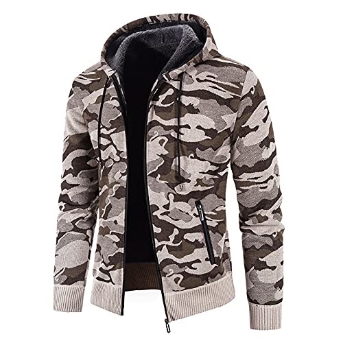 Herren Hoodie Pullover mit Kapuze Sweatjacke Zipper Kapuzenpullover Reißverschluss Herren Sweatjacke Kapuzenjacke Hoodie mit Reißverschluss Kapuze von Generic