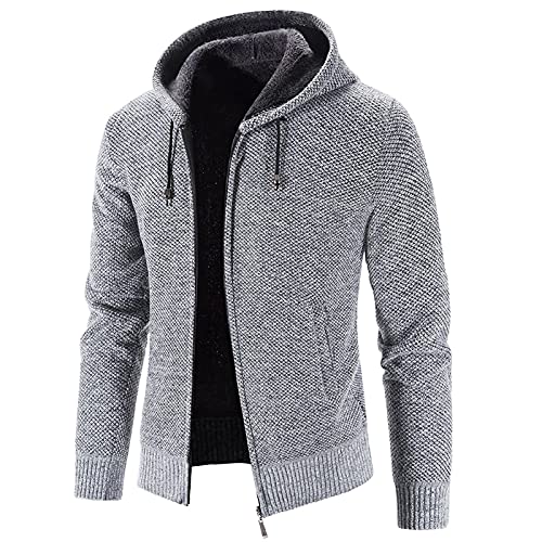 Herren Hoodie Pullover mit Kapuze Sweatjacke Zipper Kapuzenpullover Reißverschluss Herren Sweatjacke Kapuzenjacke Hoodie mit Reißverschluss Kapuze von Generic