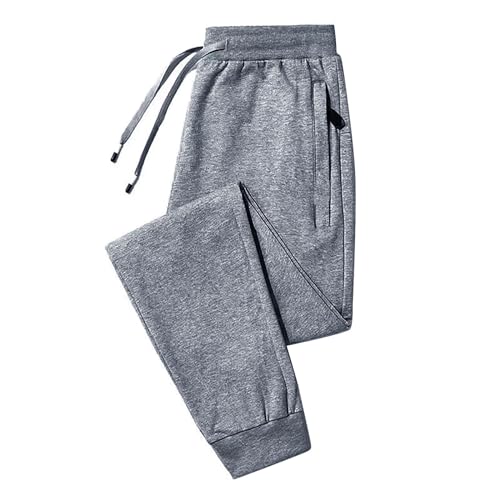 Herren Hose Warme Jogginghose Winter Fleece Hose Sherpa gefütterte Trainingshose Männer Thermohose Sporthose mit Taschen Herren Sweathose Thermo Mode Winterhose Atmungsaktiv Freizeithose von Generic
