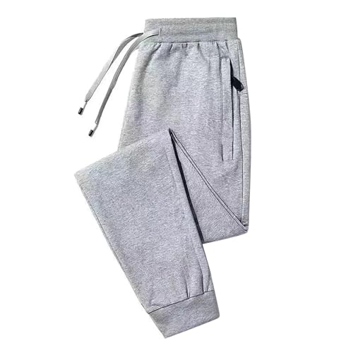 Herren Hose Warme Jogginghose Winter Fleece Hose Sherpa gefütterte Trainingshose Männer Thermohose Sporthose mit Taschen Herren Sweathose Thermo Mode Winterhose Atmungsaktiv Freizeithose von Generic