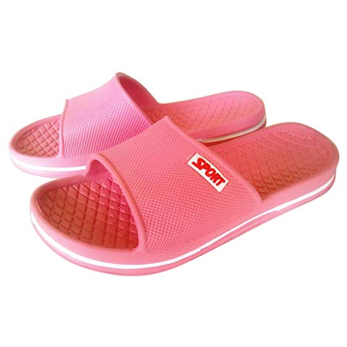 Herren Indoor Slippers Damen Badeschuhe Hausschuhe Sommer Slide Pantoletten Freizeit Flache Badelatschen Outdoor Rutschfest Badeschlappen Unisex Einfarbig Slipper Slip On Leicht Clogs & Pantolettes von Generic