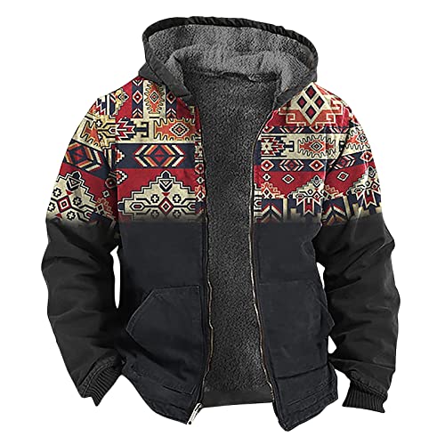 Herren Jacke Winter Herren Mantel Wanderjacke Herren Winterjacke Herren Warm Kapuzenjacke Herren Sweatjacke Herren Daunenjacke Herren Winter Warm Winterjacke Herren Dicke Daunenjacke von Generic