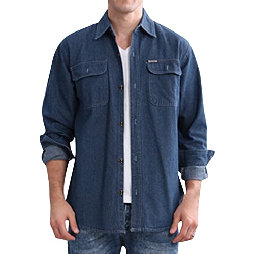 Herren Jeanshemd Langarm Jeans Hemd Sommerhemde Freizeit Hemd Vintage Hawaii Hemd Herren Hemden Langarm Freizeithemden für Männer Regular Fit Freizeithemd Herren Jeanshemd Langarm Jeans Hemd Sommerhemde Freizeit Hemd Vintage Hawaii Hemd Herren Hemden Langarm Freizeithemden für Männer Regular Fit Freizeithemd von Generic